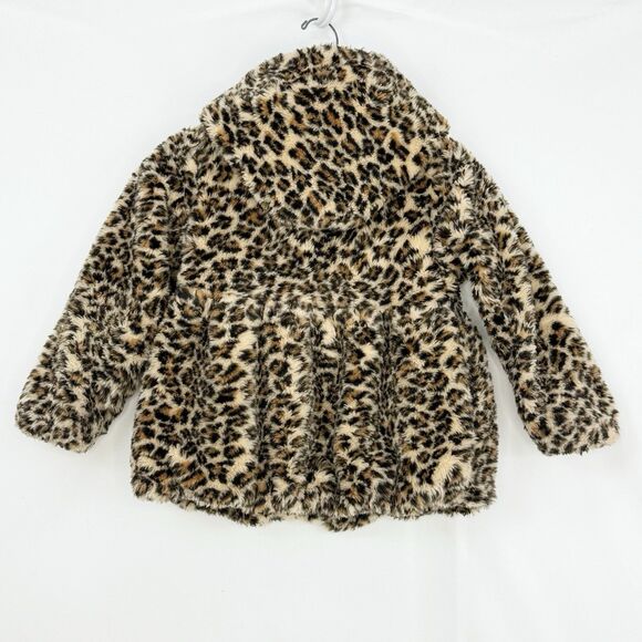 Rothschild Girl’s Leopard Print Faux Fur Jacket Coat, Size M 5/6 - Picture 2 of 16